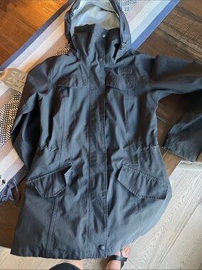 The North Face Black Women Hooded Rain Jacket